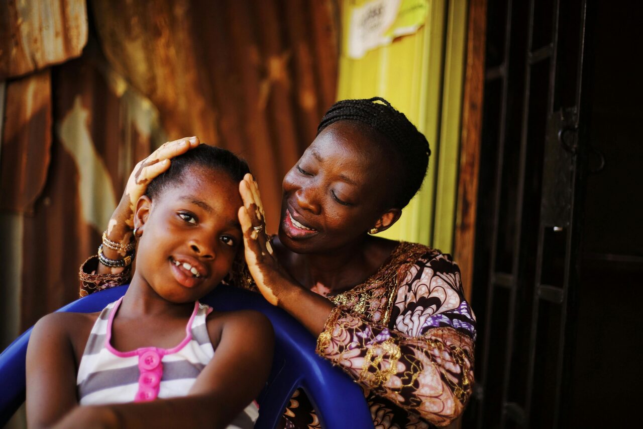 Mother and daughter in Nigeria